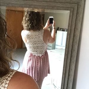 Red and White Day Dress